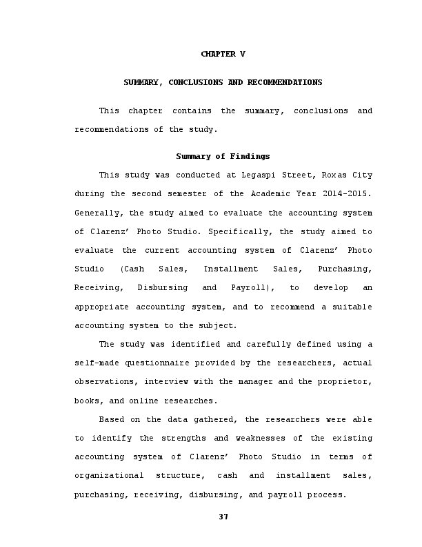 Summary of findings, conclusions and recommendations ppt picture