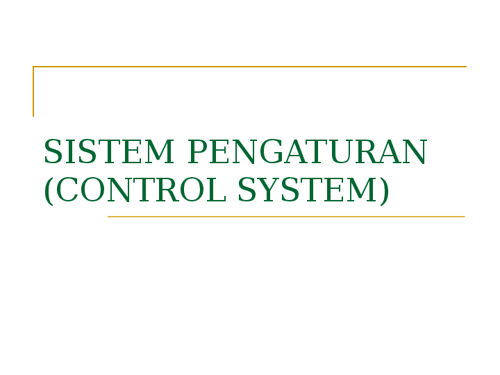 Ppt Teknik Kontrol