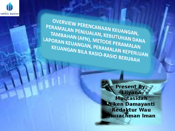Ppt Overview Perencanaan Keuangan Dan Metode Peramalan Laporan Keuangan Redaktur Wau Academia Edu