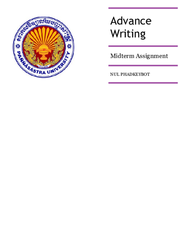 (DOC) Advance writing