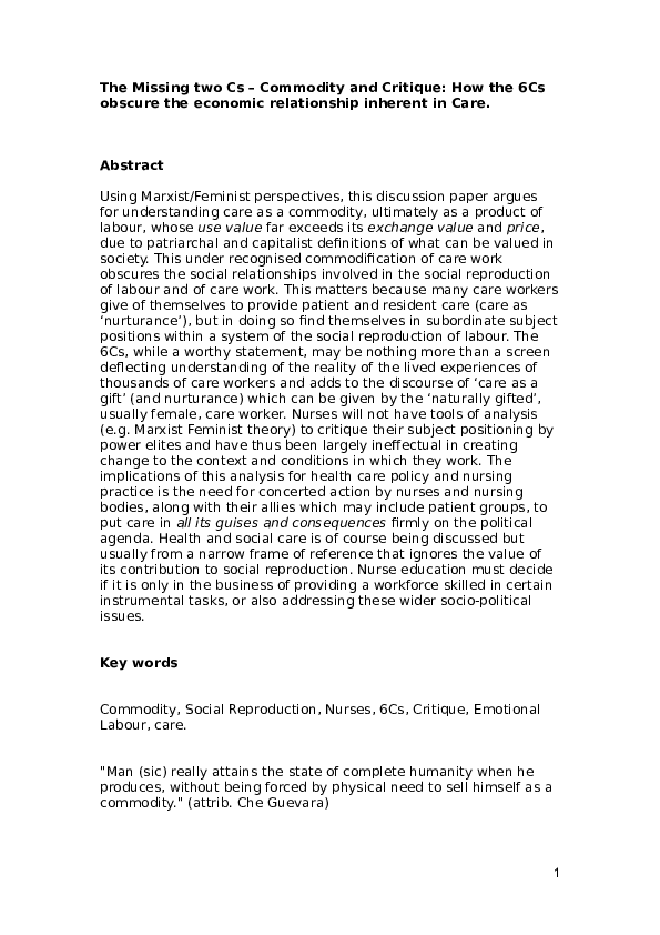 Applying 6 cs in practice picture