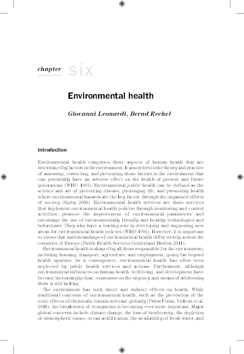 (PDF) Environmental Health