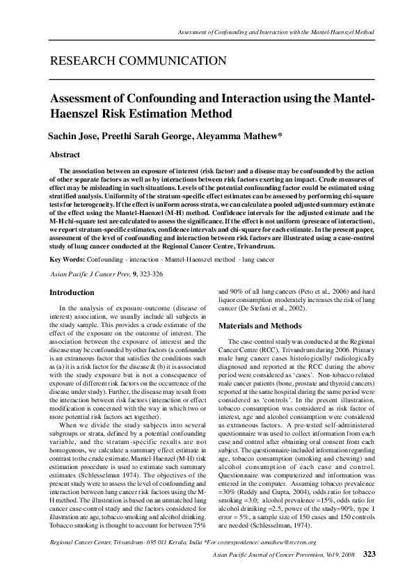 Examples of confounders in research picture