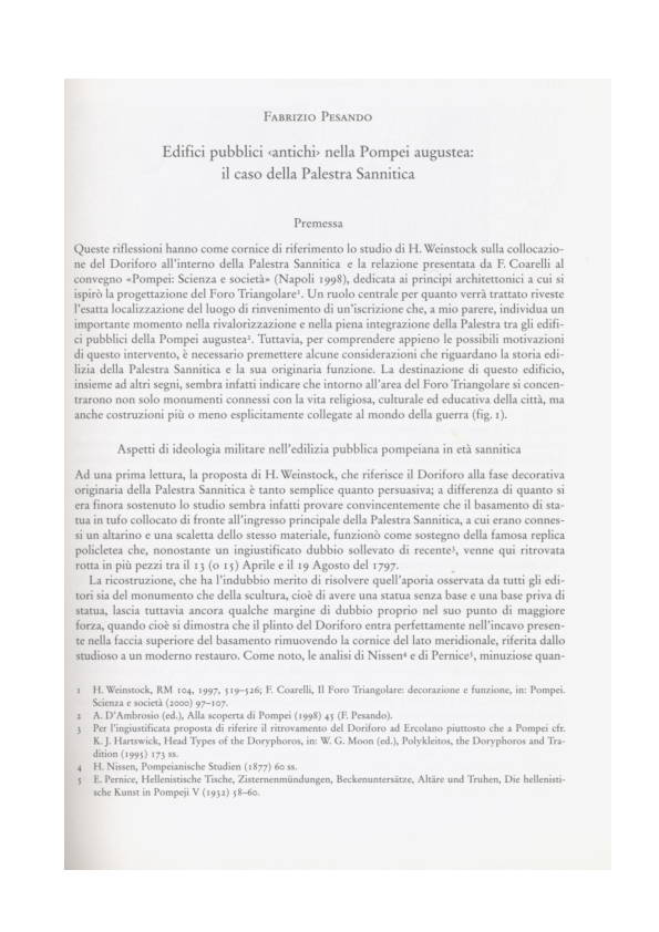 (PDF) Edifici pubblici “antichi” nella Pompei augustea il caso della