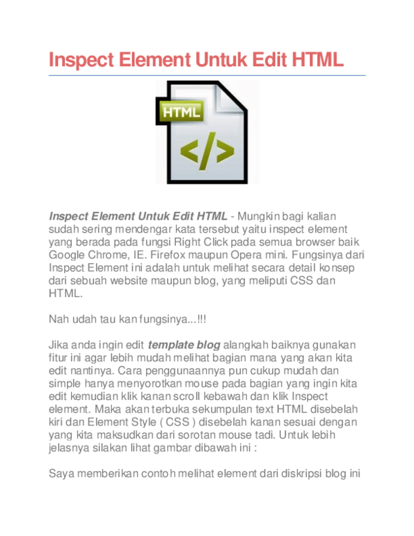 (PDF) Inspect Element Untuk Edit HTML Virlyz ID Academia.edu