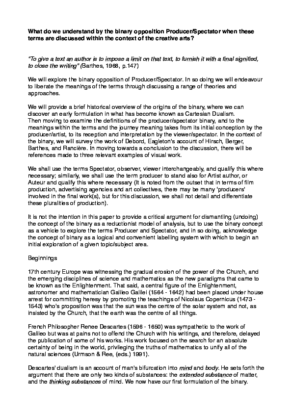 Derrida binary opposition picture