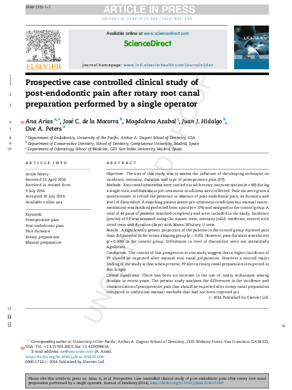 PDF) Comparison among manual instruments and PathFile and