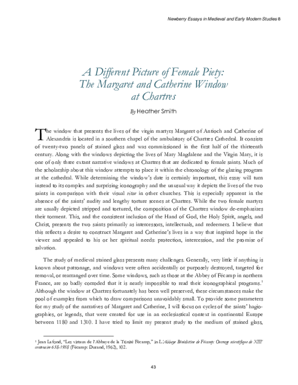 (PDF) A Different Picture of Female Piety: The Margaret and Catherine ...