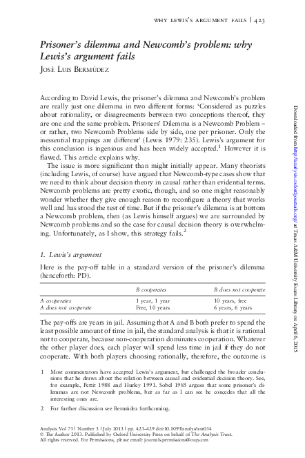 Prisoners dilemma essay picture