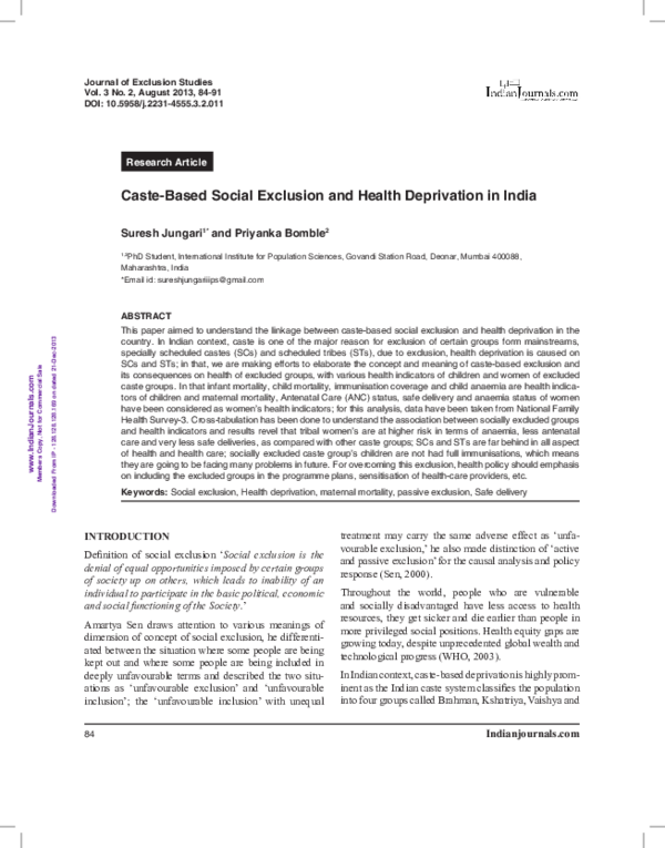 Social deprivation symptoms image