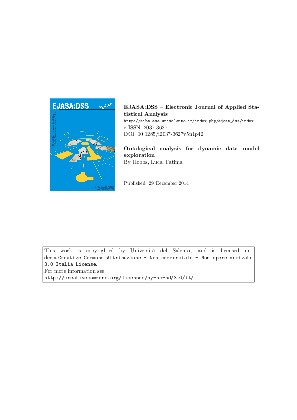 (PDF) Ontological analysis for dynamic data model exploration