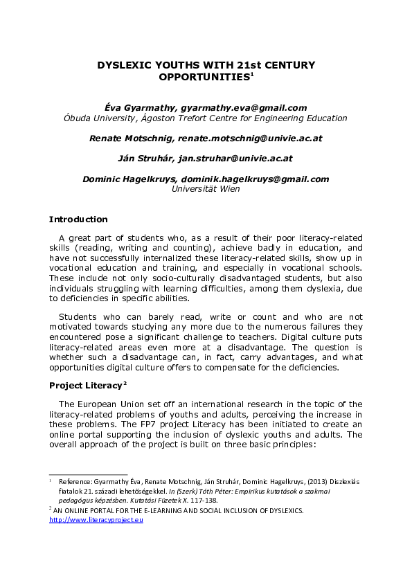 The Advantages Of Dyslexia And Why E >> Pdf Dyslexic Youth With 21st Century Opportunities Eva Gyarmathy The Advantages Of Dyslexia And Why E >> Pdf Dyslexic Youth With 21st Century Opportunities Eva Gyarmathy