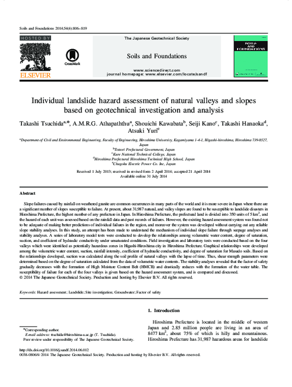 (PDF) Individual landslide hazard assessment of natural valleys and ...