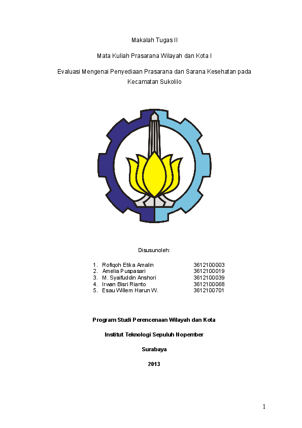 (DOC) Evaluasi Mengenai Penyediaan Prasarana dan Sarana (DOC) Evaluasi Mengenai Penyediaan Prasarana dan Sarana