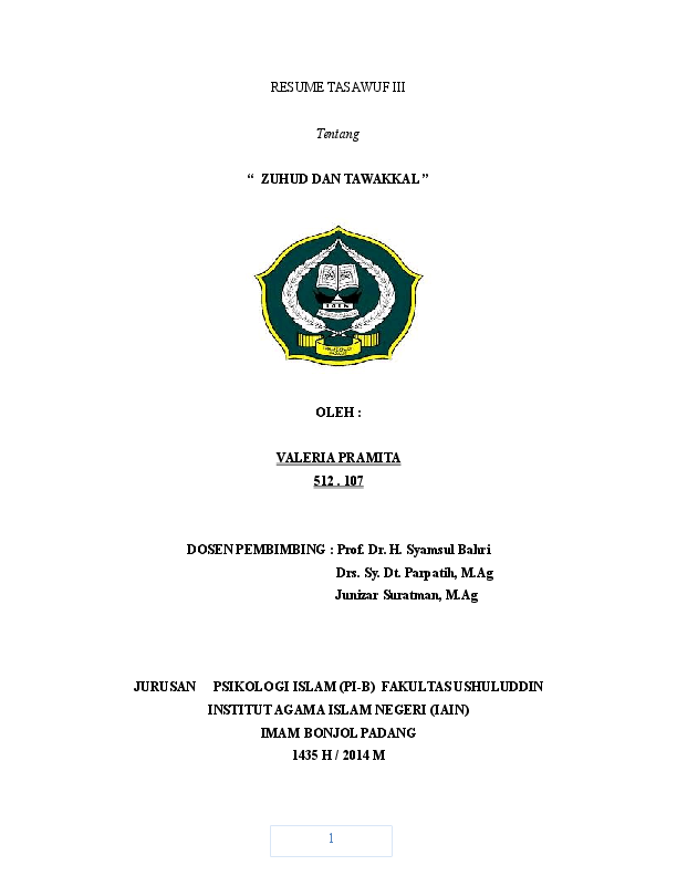 Doc Zuhud Dan Tawakkal Valeria Pramita Academia Edu Doc Zuhud Dan Tawakkal Valeria Pramita Academia Edu