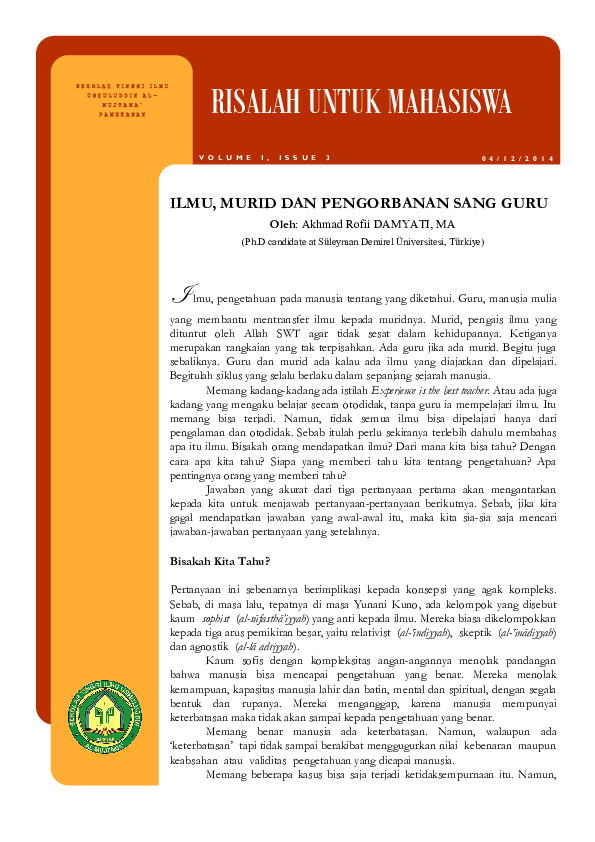 (PDF) RISALAH UNTUK MAHASISWA (part 3)