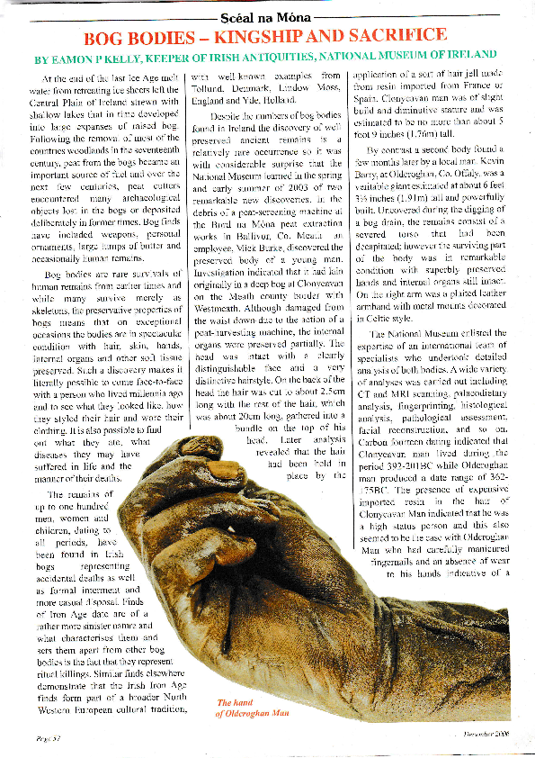 Bog Bodies – Kingship and Sacrifice.