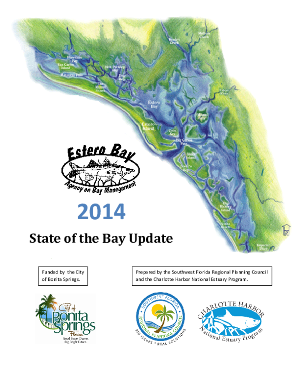 (PDF) Estero Bay Agency on Bay Managment 2014 State of the Bay Update