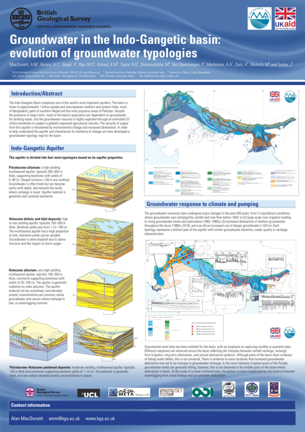 (PDF) Groundwater in the IndoGangetic basin evolution of groundwater