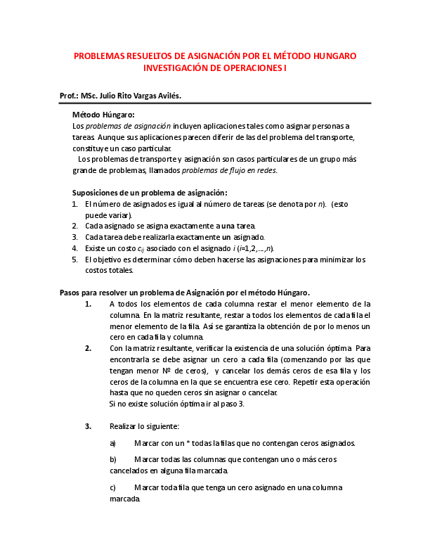 (PDF) PROBLEMAS RESUELTOS DE ASIGNACIÓN POR