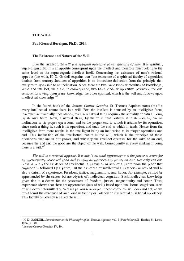 (PDF) The Will