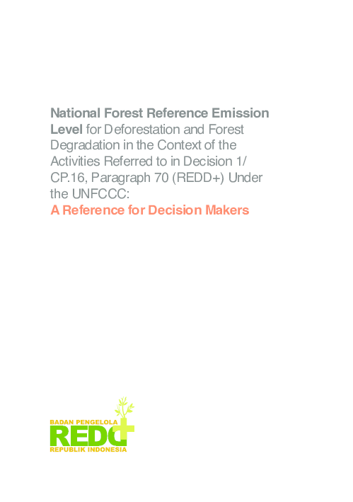 (PDF) National Forest Reference Emission Level for Deforestation and ...
