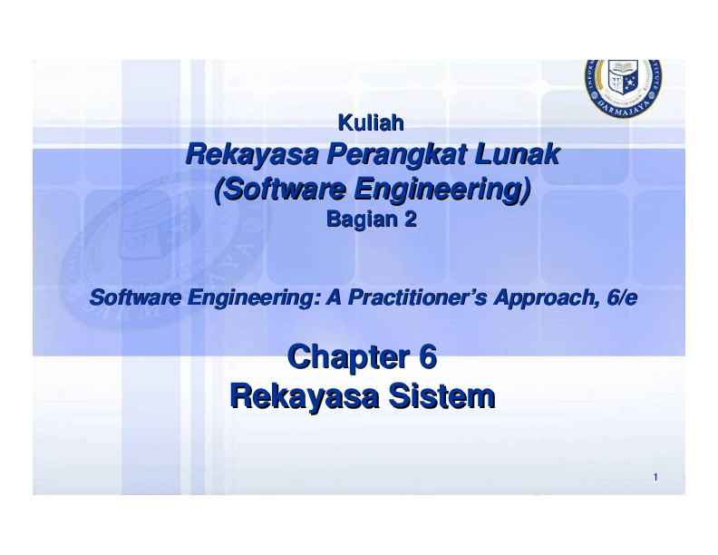 (PDF) ppt rekayasa sistem (rekayasa perangkat lunak)