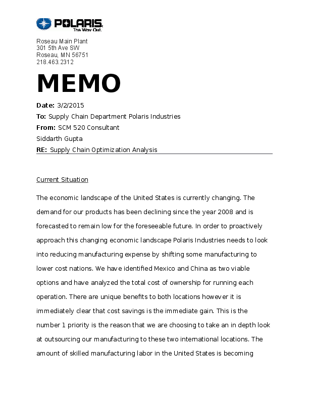 (DOC) Polaris Case Study