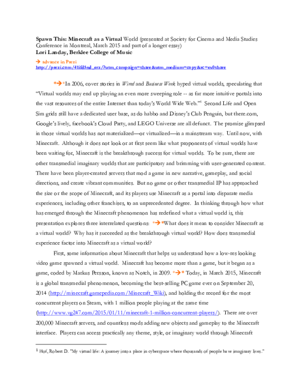 Speech on minecraft image