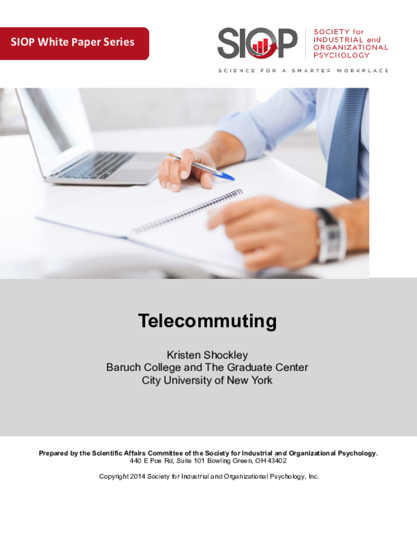 SIOP White Paper Series