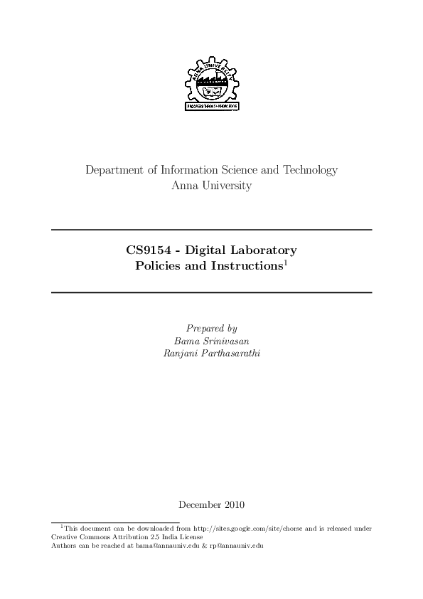 (PDF) Digital Laboratory Instructions