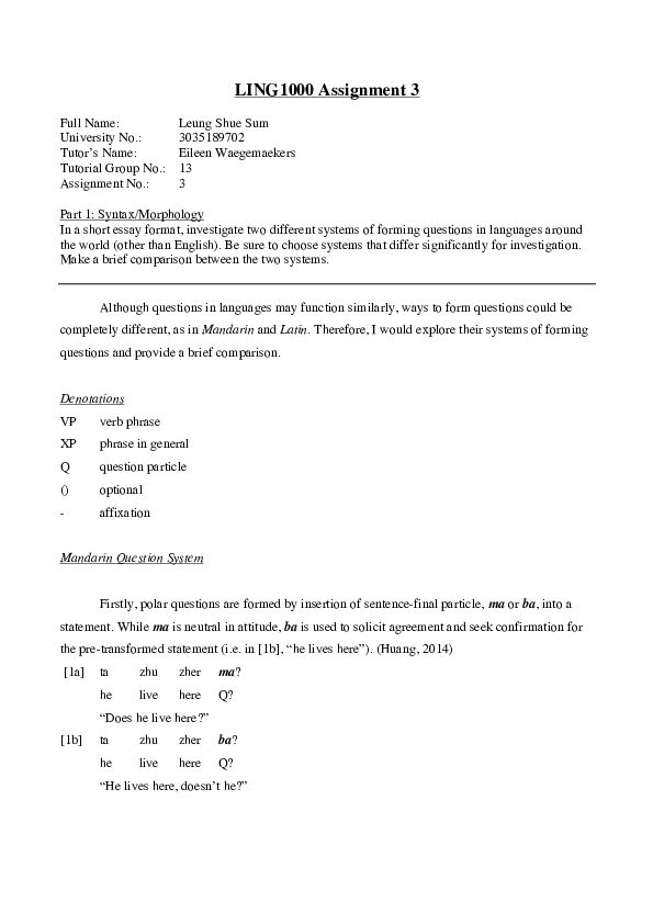 Examples Of Syntax In A Lesson Plan