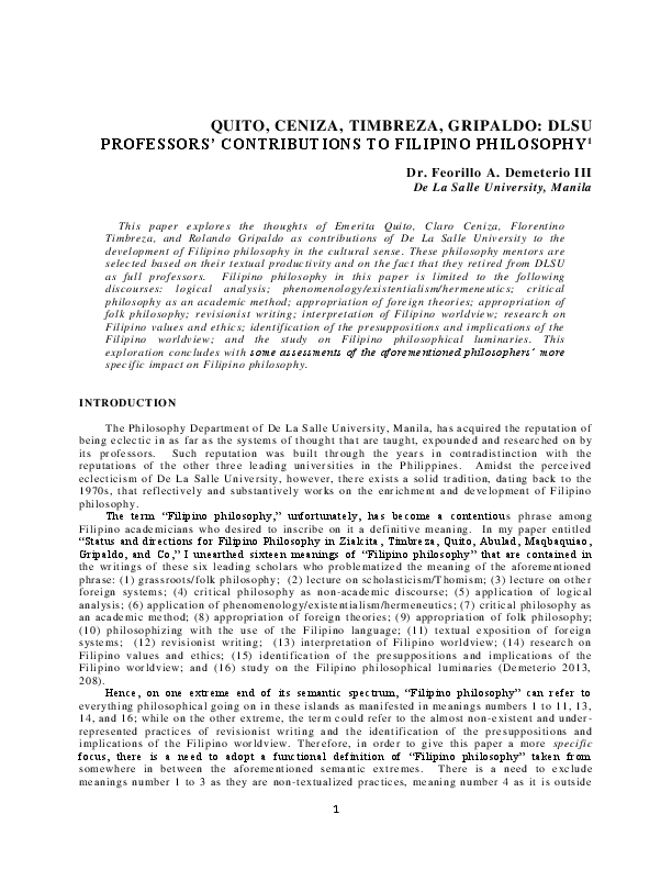 Filipino philosophy essay picture