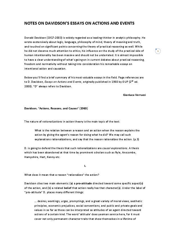 Actions, reasons and causes summary image