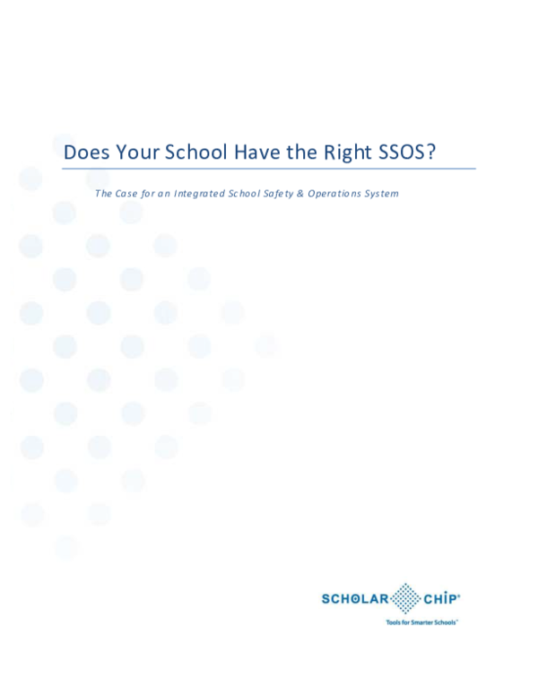 (PDF) School Safety & Operations System ScholarChip Tools for Smarter