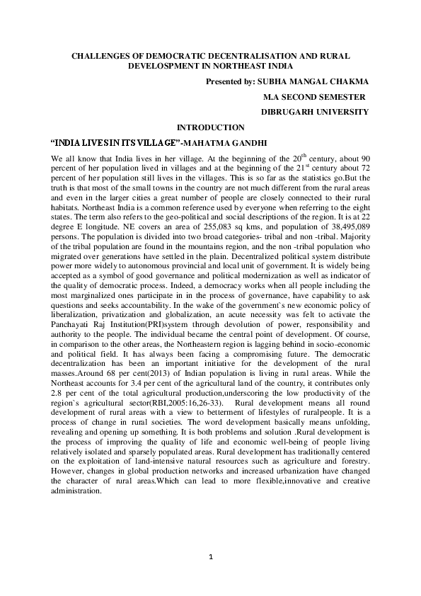 Democratic decentralisation essay pdf image