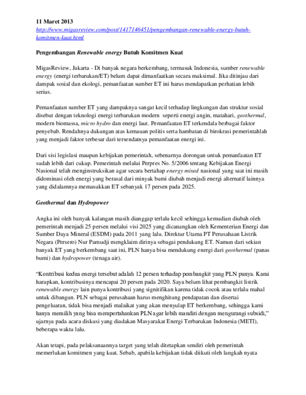 Energi Alternatif Ramah Lingkungan Research Papers Academia Edu