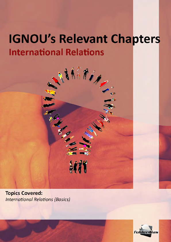 (PDF) IGNOU- International Relations