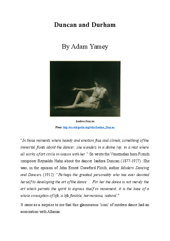 Isadora duncan essay 08 picture