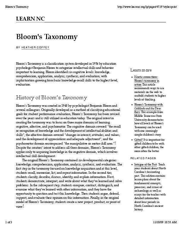 Benjamin bloom essay image