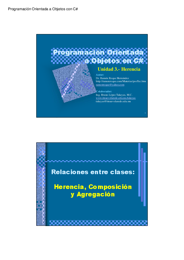 (PDF) Programación Orientada a Objetos con C# Programación Orientada a ...
