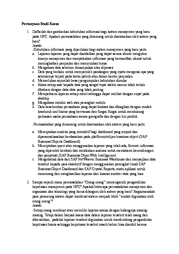 Doc Pertanyaan Studi Kasus Shelly Viviany Academia Edu