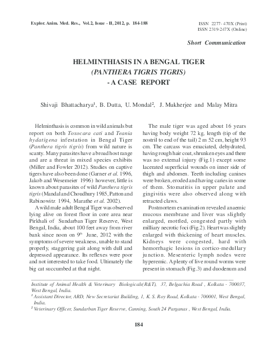 Parasitology cases with answers image