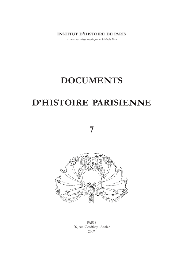 « Primatice à Meudon : un chantier inachevé », dans les Documents d’Histoire parisienne, n°7, 2007, p. 61-72.