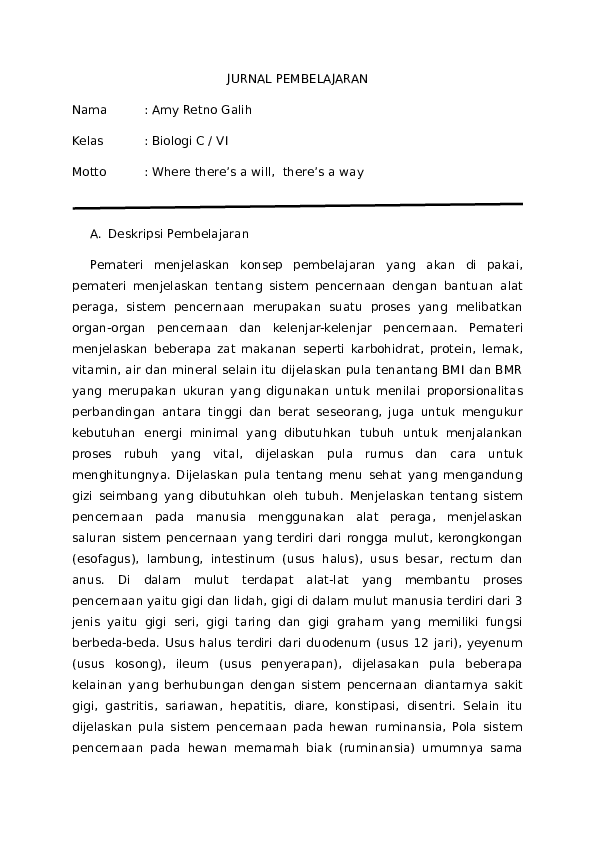 Doc Jurnal Belajar Amy Retno Galih Academia Edu