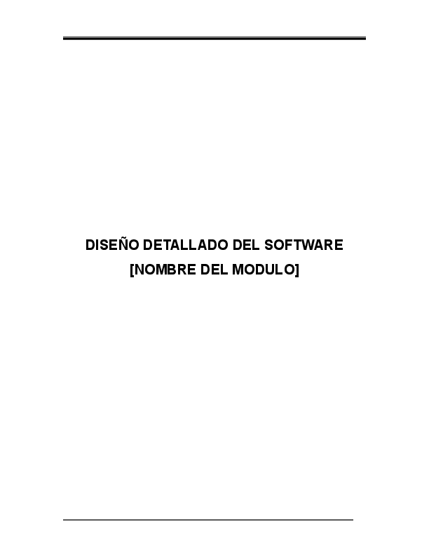 (DOC) DISEÑO DETALLADO DEL SOFTWARE [NOMBRE DEL MODULO