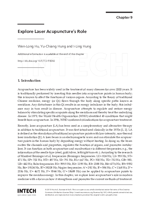(PDF) Acupuncture in Modern Medicine