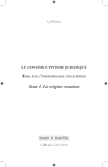 Pdf Le Constructivisme Juridique Sommaire Cyril Sintez Academia Edu