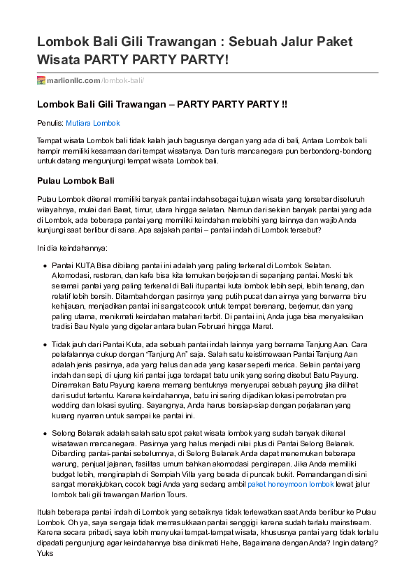 Pdf Marlionllc Com Lombok Bali Gili Trawangan Sebuah Jalur Pdf Marlionllc Com Lombok Bali Gili Trawangan Sebuah Jalur