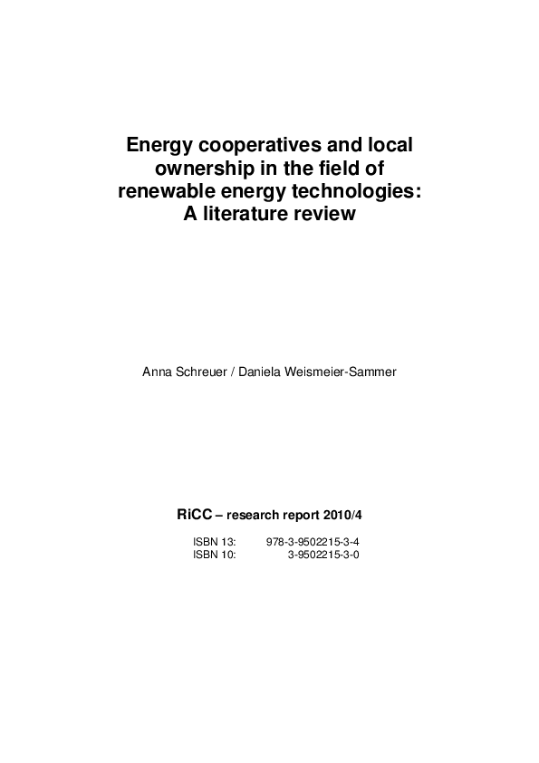 Research study about renewable energy image